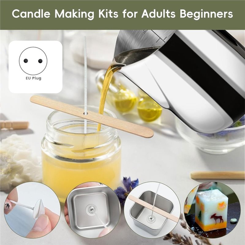 Candle Making Kit For Beginners - A96K-Candle Making Kit With Hot Plate