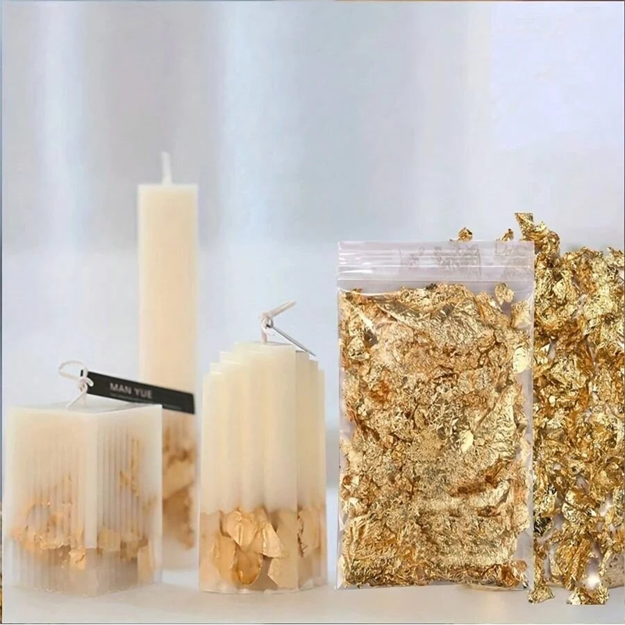 Candle Warning Label - Candle Gold Foil INS Hot for