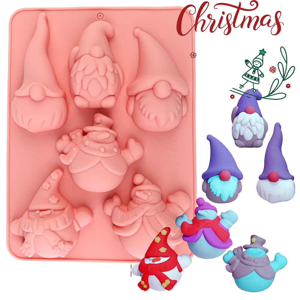 6-Cavity Christmas Gnome Cake  - Candle Making Uk review and price