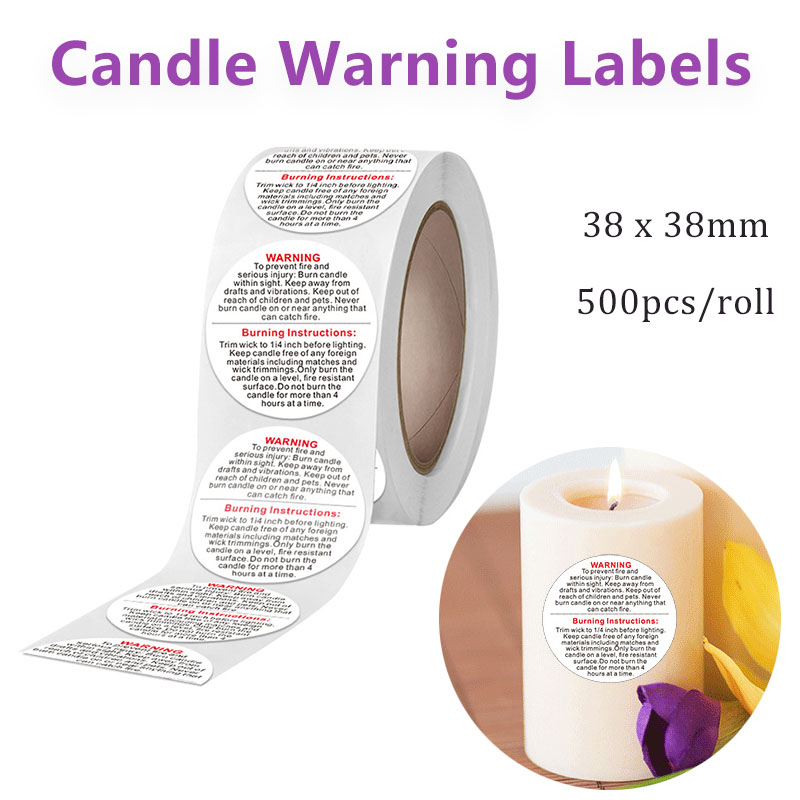 500/1000pcs Candle Warning Lab - Candle Warning Label review and price