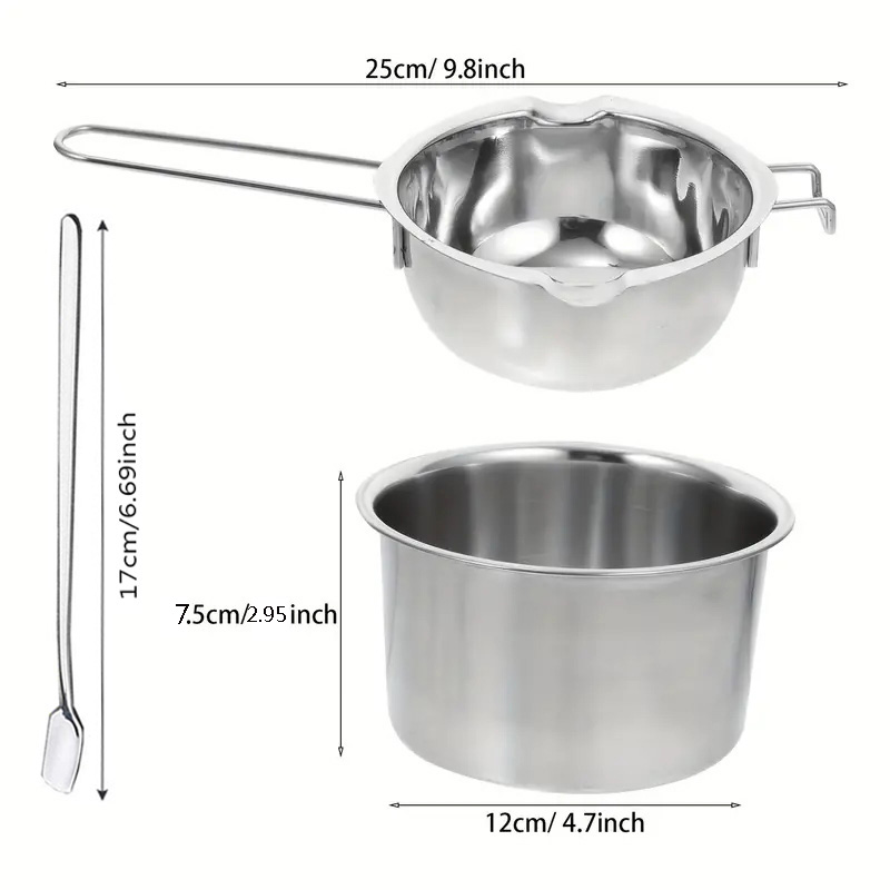3Pcs Stainless Steel Melting P - Candle Making Kit For Beginners review and price