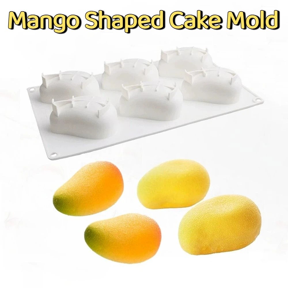 6 Cavity Mango Shaped Cake Mol - Candle Making Tools review and price