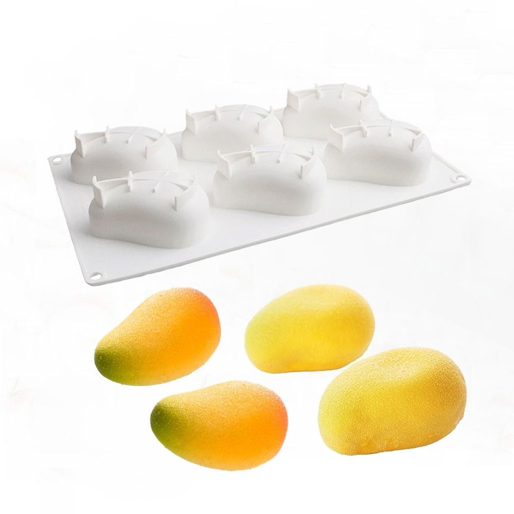6 Cavity Mango Shaped Cake Mol - Candle Making Tools review and price