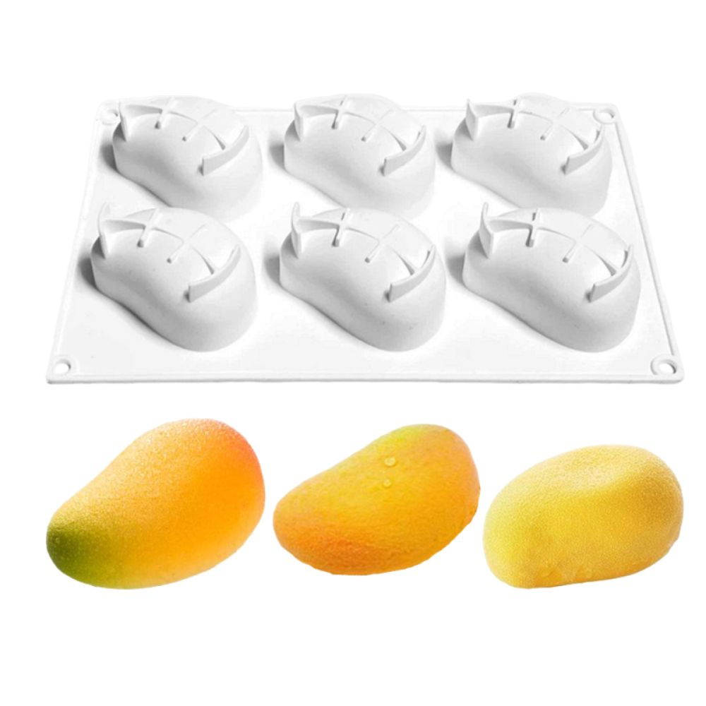 6 Cavity Mango Shaped Cake Mol - Candle Making Tools review and price