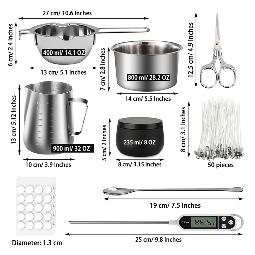 Candle Making Kit with Pouring - Candle Warning Label review and price