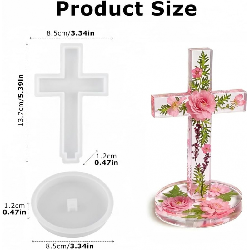 Two silicone molds with a base - Candle Making Tools review and price