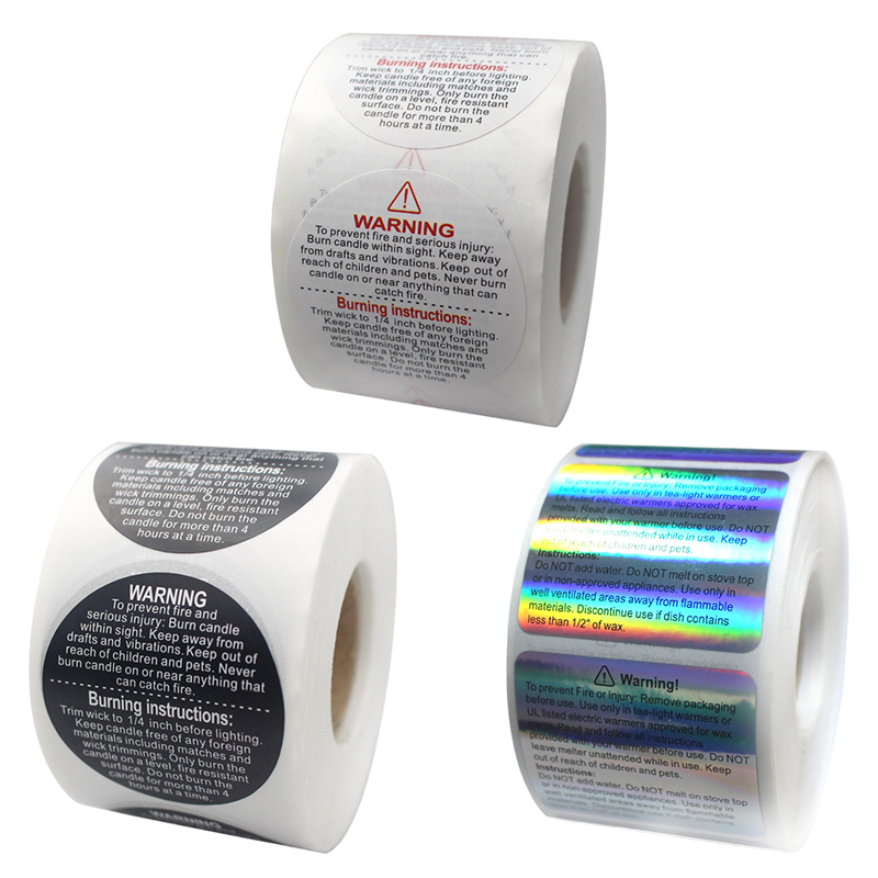 500PCS Waterproof Candle Warni - Candle Warning Label review and price