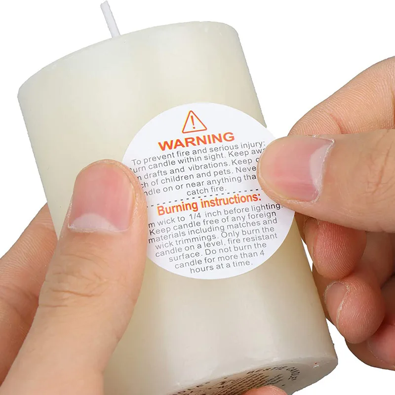 500PCS Waterproof Candle Warni - Candle Warning Label review and price